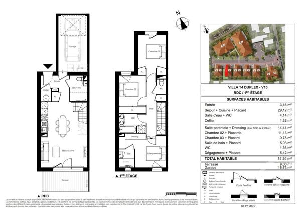 Maison à vendre  4 pièces - 85,20 m 2   LE TEICH  - 33