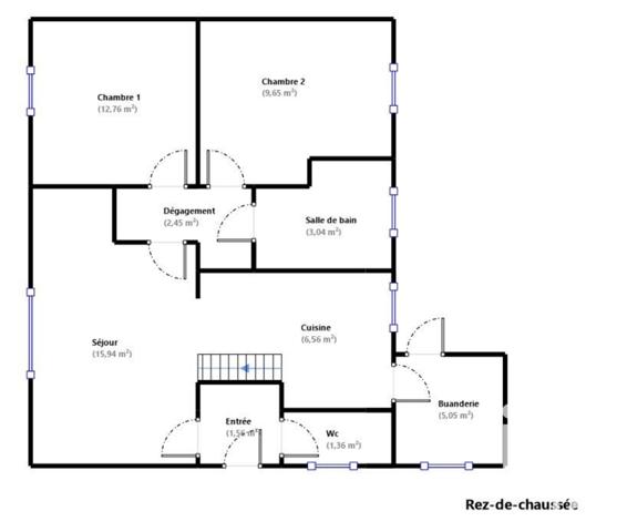 Maison à vendre 3 pièces 59 m² Montfermeil