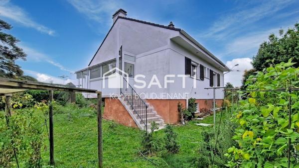 Maison de plain pied, 2 chambres, sous sol total, plus de 1 000 m2 de terrain...