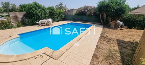 Pavillon 4 chambres, piscine, garage