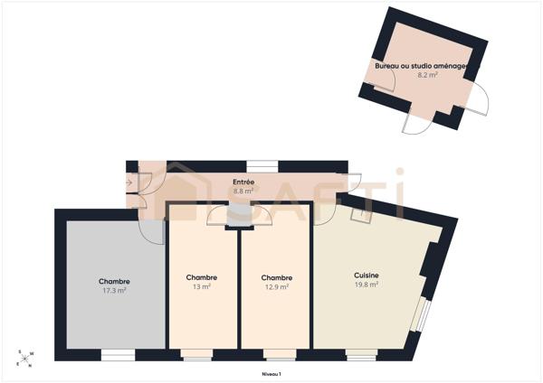 Immeuble complet + fonds de commerce
