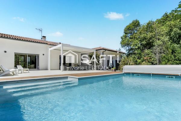 Maison contemporaine-T6-Rouffiac-Tolosan-Piscine