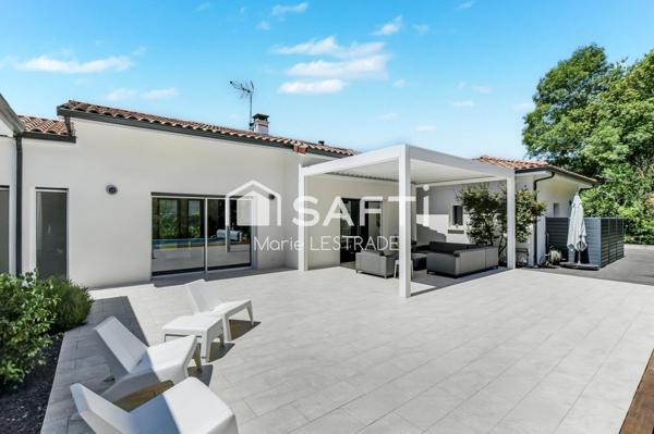 Maison contemporaine-T6-Rouffiac-Tolosan-Piscine