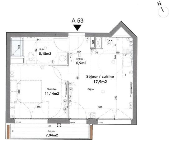 Appartement 2 pièces de 35 m² à Asnières-sur-Seine (92600)