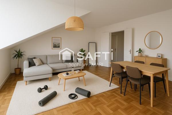 Appartement 82 m2 divisible, proche d’une gare