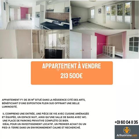 Vente Appartement 1 pièces 35 m2 à Serris