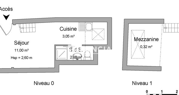 Location Studio 16.45 m² - Saint-germain-en-laye 78100