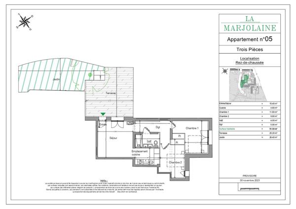 À vendre : Programme Rénové, 3 pièces à Mouans Sartoux