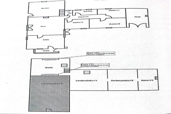 Exclusivité ! Côtes d'Armor 22150 Hénon. Maison de plain-pied, 3 chambres, garages, terrain constructible et divisible