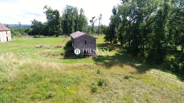 Ferme et château médiéval à restaurer. Superbe propriété foncière de 47 hectares dominant la vallée et la rivière Dordogne., LALINDE