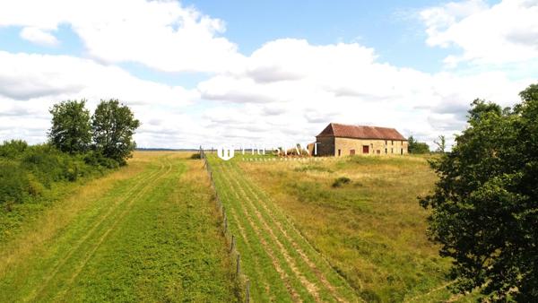 Ferme et château médiéval à restaurer. Superbe propriété foncière de 47 hectares dominant la vallée et la rivière Dordogne., LALINDE