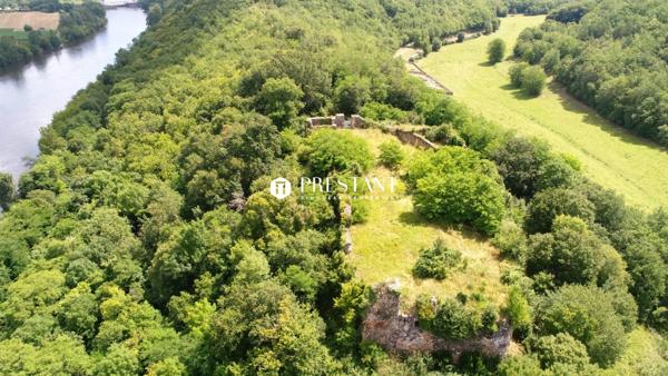 Ferme et château médiéval à restaurer. Superbe propriété foncière de 47 hectares dominant la vallée et la rivière Dordogne., LALINDE