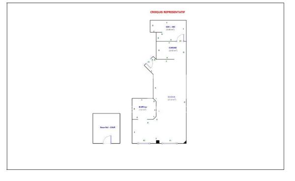 Appartement Romainville 1 studio 33.21 m2 avec cave PLACE CARNOT