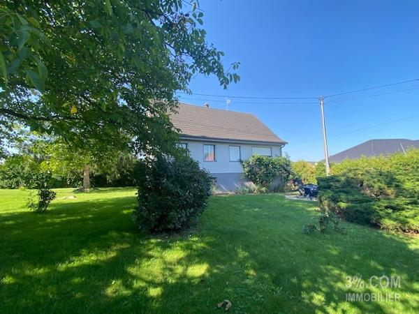 3%.COM Maison de plain pied avec 3 chambres sur terrain de 9.93 ares Bossendorf (67270)