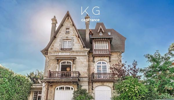 Deauville hypercentre, proche du casino, appartement de charme 83 m2 avec 2 chambres (3 possibles) dans une villa typique deauvillaise