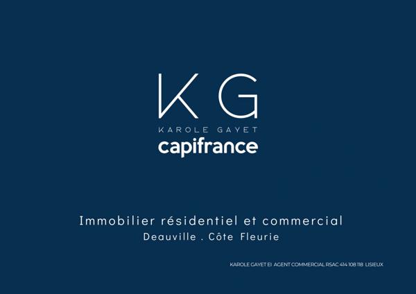 Deauville hypercentre, proche du casino, appartement de charme 83 m2 avec 2 chambres (3 possibles) dans une villa typique deauvillaise
