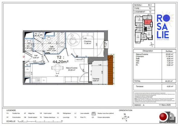T2 Cucq Secteur villes proches du Touquet 44.20 m²