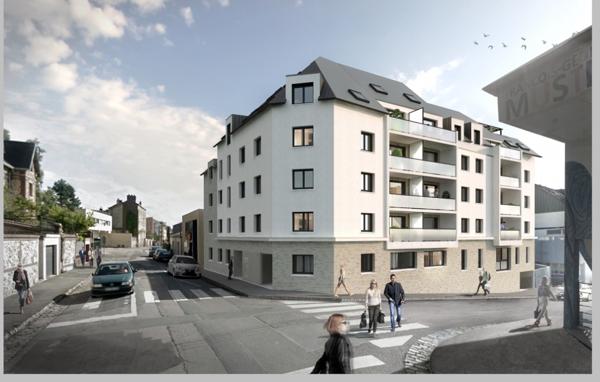 T3 NEUF ROUEN AVEC BALCON ET DOUBLE B0X