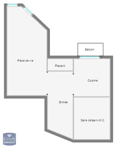 Appartement à vendre 1 pièce 23m²