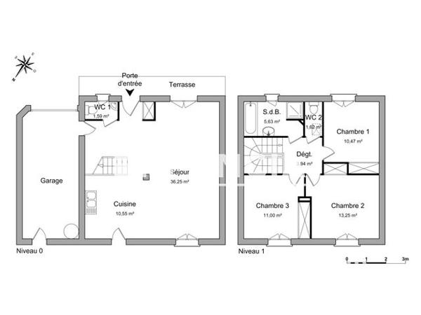 Location Maison 4 pièces 94.3 m² - 38 CHEMIN DE LA PETITE VERNE Toussieux 01600