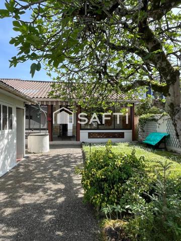 Talence maison de plain pied 3 chambres avec garage de 37m² proche du tram dans une rue calme