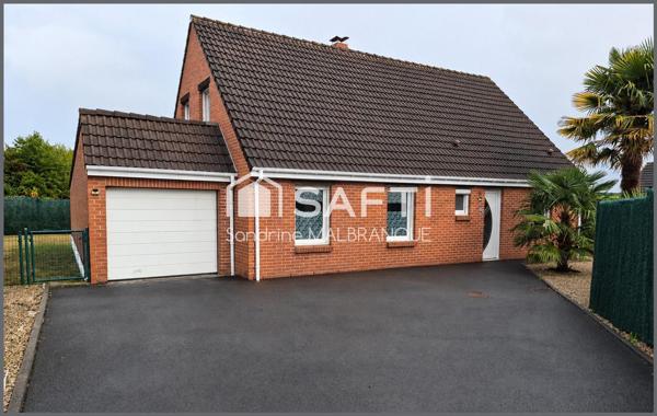 Maison individuelle 140 m2,3 chambres, véranda, garage et jardin clos