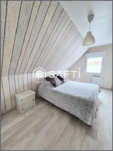 Maison individuelle 140 m2,3 chambres, véranda, garage et jardin clos