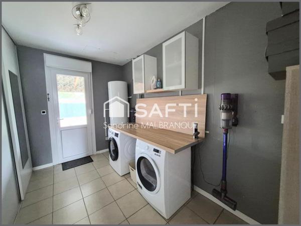 Maison individuelle 140 m2,3 chambres, véranda, garage et jardin clos