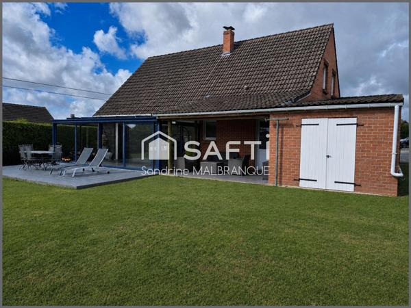 Maison individuelle 140 m2,3 chambres, véranda, garage et jardin clos