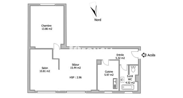 Location Appartement 2 pièces 55.92 m² - Melun 77000