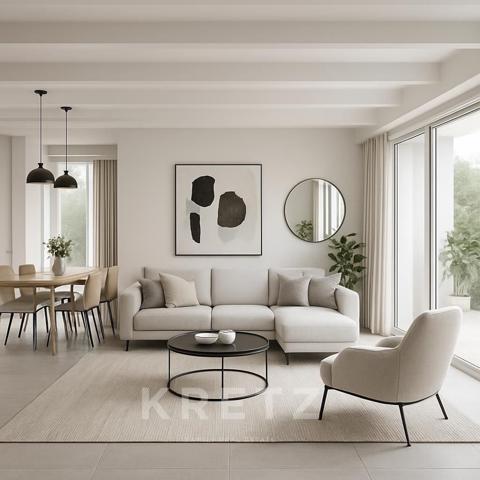 Maison contemporaine avec vue mer