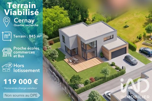 Terrain à vendre 845 m² Cernay