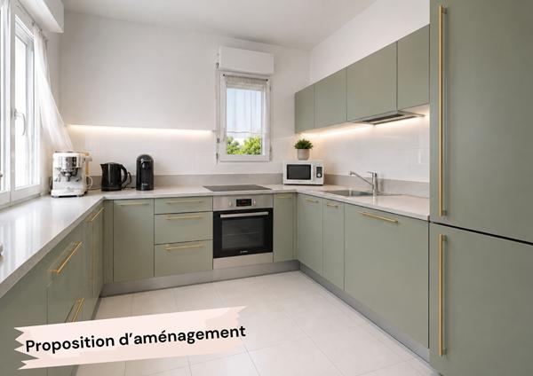 NARBONNE. Bel appartement T3 de 63m² en Résidence sécurisée sur les Quais.