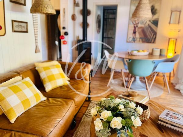Maison rénovée de plain-pied de plus de 60m² avec terrasse et piscine hors-sol à vendre à Claouey – Presqu’île du Cap Ferret LEGE CAP FERRET CLAOUEY