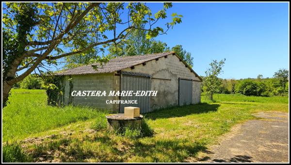 Propriete à BARRAN (GERS) AVEC MAISON GASCONNE EN PIERRES- 160 m² hab- sur 2,6 hectares + dépendances +PUITS