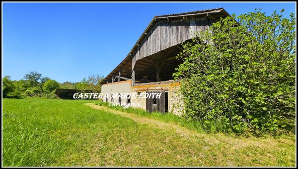 Propriete à BARRAN (GERS) AVEC MAISON GASCONNE EN PIERRES- 160 m² hab- sur 2,6 hectares + dépendances +PUITS