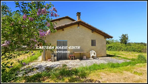 Propriete à BARRAN (GERS) AVEC MAISON GASCONNE EN PIERRES- 160 m² hab- sur 2,6 hectares + dépendances +PUITS