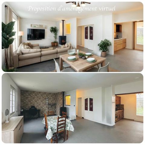 Maison de plain-pied avec terrain sans vis-à-vis