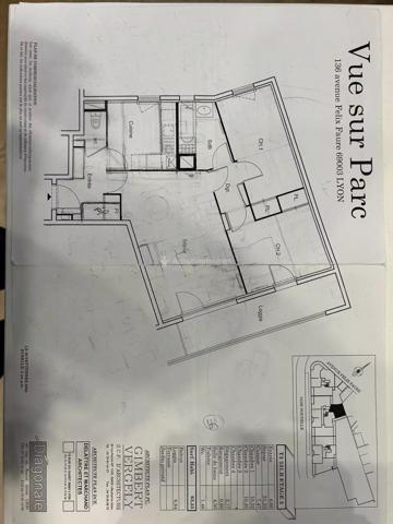 Vente Appartement 3 pièces 64 m2 à Lyon 3