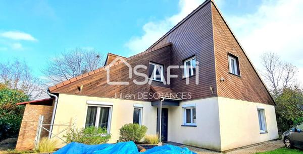 Maison d'architecte en ossature bois 7 chambres sur 1405m² de jardin