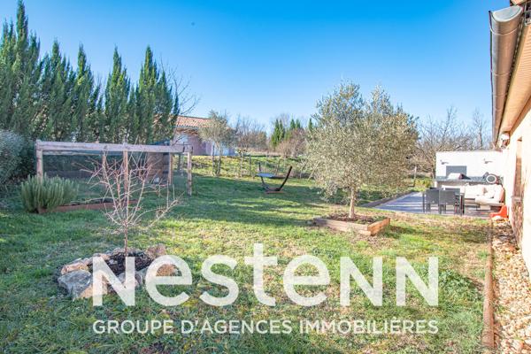 Albi, maison individuelle de plain-pied, 94 m2 habitables sur environ 800 m2 de terrain, proche toutes commodités