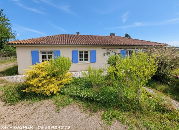 ROULLET SAINT ESTEPHE (16440) : Maison de plain pied de 93m2 avec garage