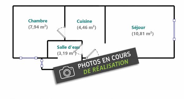 Appartement à vendre 2 pièces 26,4 m² Paris 14