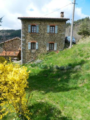 Maison 63 m2, source, 7 hectares (jardin, bois, landes)