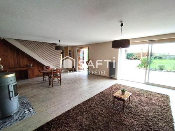 MAISON EN PIERRE DE 170 M²+5CHS+TERRAIN 922 M²+GARAGE