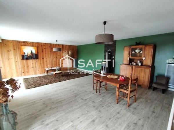 MAISON EN PIERRE DE 170 M²+5CHS+TERRAIN 922 M²+GARAGE