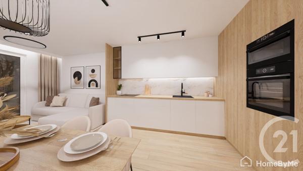 Appartement F3 à vendre  3 pièces - 60,19 m2 FEYZIN - 69