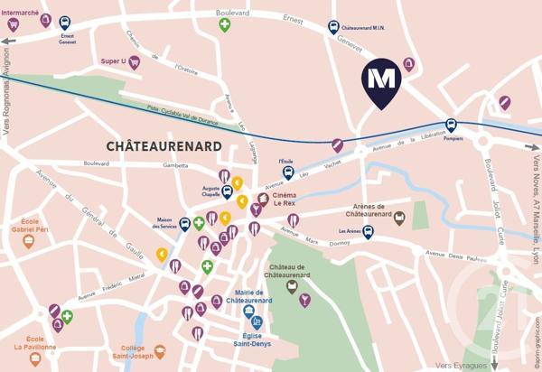 Appartement T2 à vendre  2 pièces - 39,70 m2 CHATEAURENARD - 13