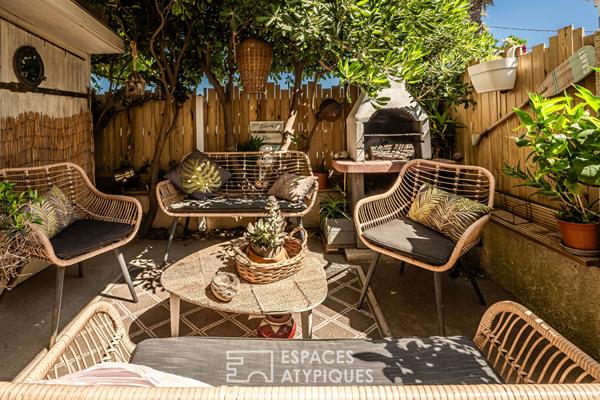 Demeure de charme, plage des chalets à Gruissan Plage – Entre mer et Clape