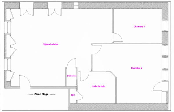 Appartement 3 pièces 81.24 m2